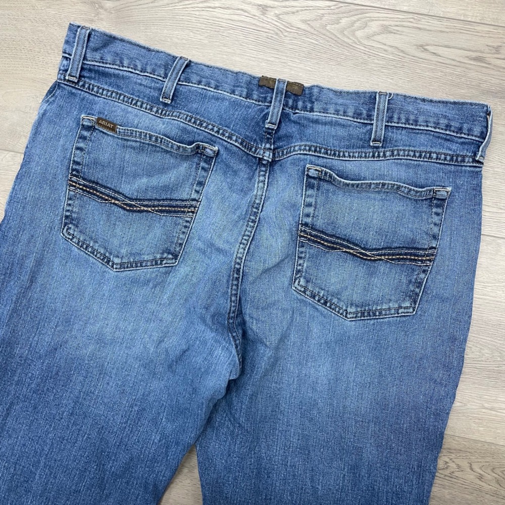 Ariat M2 STR Legacy Boot Jeans Mens 40x32 Blue Brandon Relaxed Straight Leg